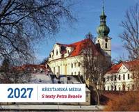 Kniha Křesťanská média s texty P. Petra Beneše - stolní kalendář 2027