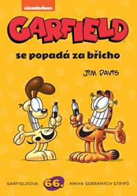 Kniha Garfield se popadá za břicho
