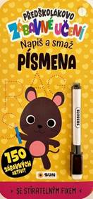 Kniha Předškolákovo zábavné učení Písmena napiš a smaž