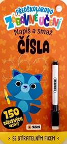 Kniha Předškolákovo zábavné učení Čísla napiš a smaž