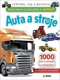 Kniha Auta a stroje Maxi kniha samolepek a aktivit