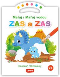 Kniha Maluj/Maľuj vodou ZAS a ZAS Dinosauři/Dinosaury