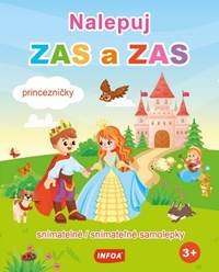 Kniha Nalepuj zas a zas - Princezničky - snímatelné samolepky