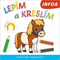 Kniha Lepím a kreslím - Modrý zošit