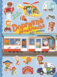 Kniha Zošit s nálepkami: Dopravné prostriedky