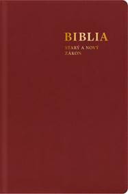 Kniha Biblia. Starý a Nový zákon, s mapami (bordová) - stredný formát