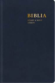 Biblia. Starý a Nový zákon, s mapami, modrá (stredný formát)