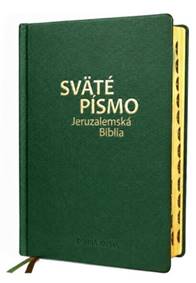 Sväté písmo - Jeruzalemská Biblia (veľký formát) zelená obálka so zlatorezom