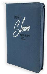 Kniha Božie Slovo - Nová zmluva, Žalmy a Príslovia 2025 - modrá so zipsom