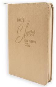 Kniha Božie Slovo - Nová zmluva, Žalmy a Príslovia 2025 - béžová so zipsom
