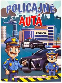 Kniha Policajné autá maľovánka so samolepkami