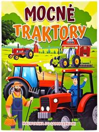 Kniha Mocné traktory omaľovánky so samolepkami