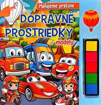 Kniha Maľujeme prstom Dopravné prostriedky + modely