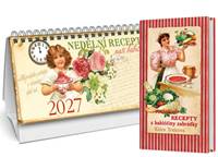 Stolní kalendář nedělní menu 2027 + Recepty z babiččiny zahrádky