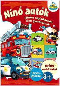 Kniha Nínó autók foglalkoztató matrickákkal (Maďarská verzia)