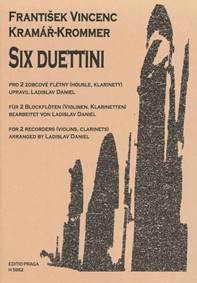 Six duettini pro dvě zobcové flétny