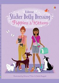 Sticker Dolly Dressing Puppies and Kittens